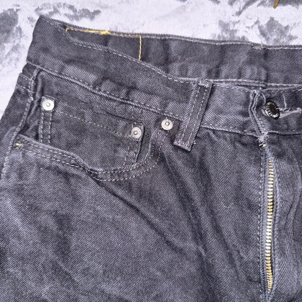 Levis‎ 505 Regular Fit Black Jeans Mens W33 L34 Straight Leg 00505-0260